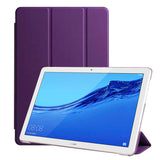 Huawei T5 10 inc Zore Smart Cover Standlı 1-1 Kılıf Mor