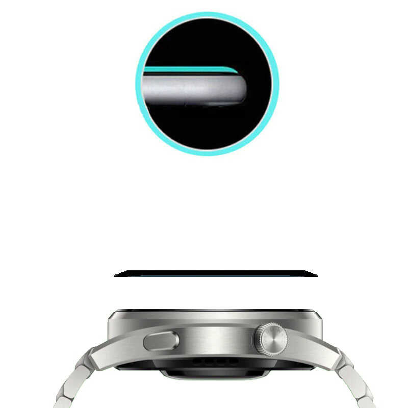 Huawei Watch 3 Pro Zore PMMA Pet Saat Ekran Koruyucu Siyah