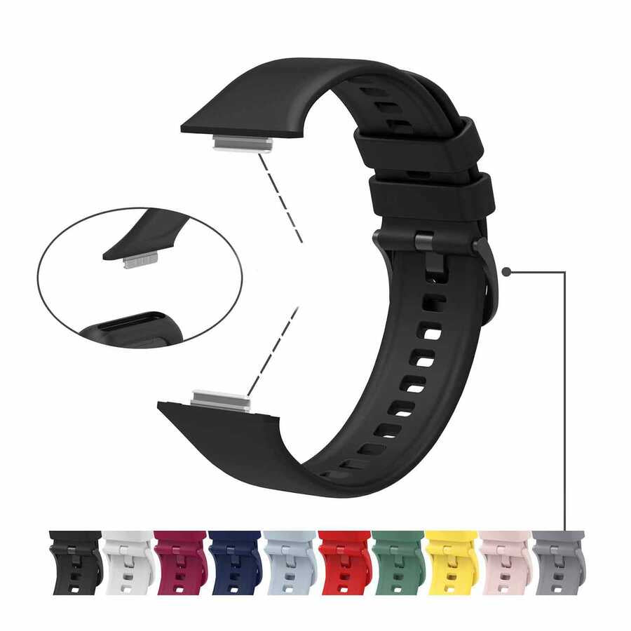 Huawei Watch Fit 2 KRD-43 Silikon Kordon Yeşil