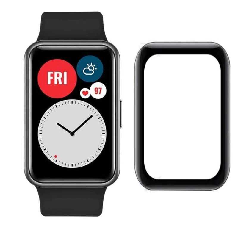 Huawei Watch Fit 2 Zore PMMA Pet Saat Ekran Koruyucu Siyah