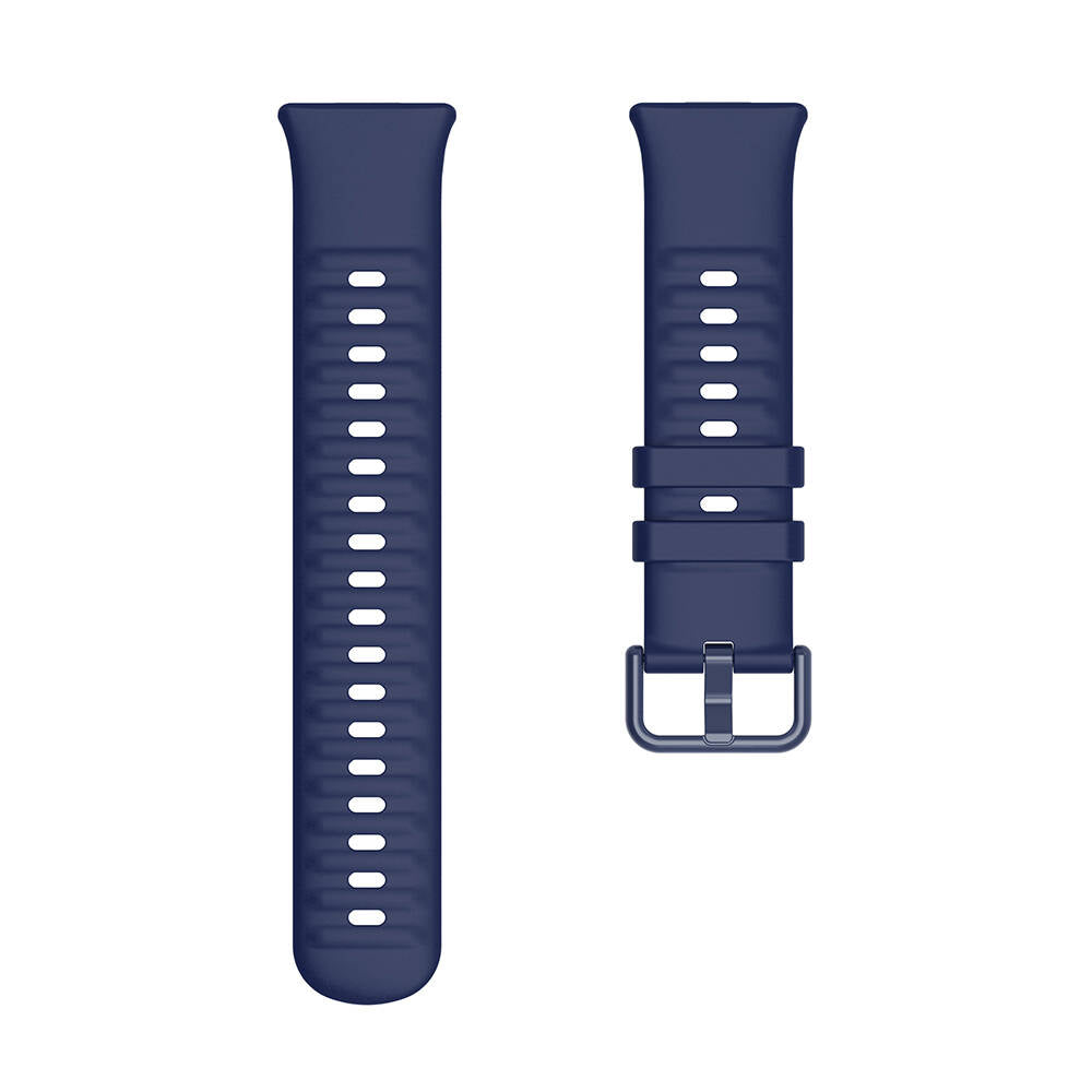 Huawei Watch Fit 3 Band Serisi Klasik Kordon Silikon Strap Kayış Turuncu