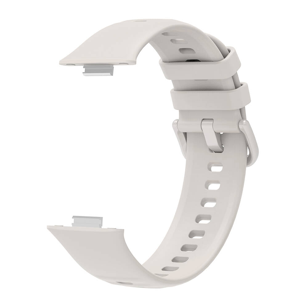 Huawei Watch Fit 3 Band Serisi Klasik Kordon Silikon Strap Kayış Lila