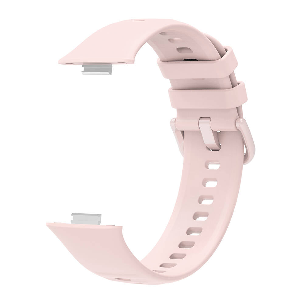 Huawei Watch Fit 3 Band Serisi Klasik Kordon Silikon Strap Kayış Starlight