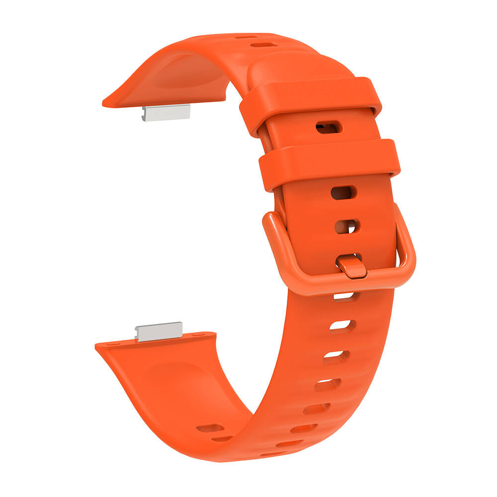 Huawei Watch Fit 3 Band Serisi Klasik Kordon Silikon Strap Kayış Lila