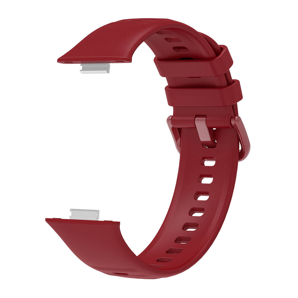 Huawei Watch Fit 3 Band Serisi Klasik Kordon Silikon Strap Kayış Siyah