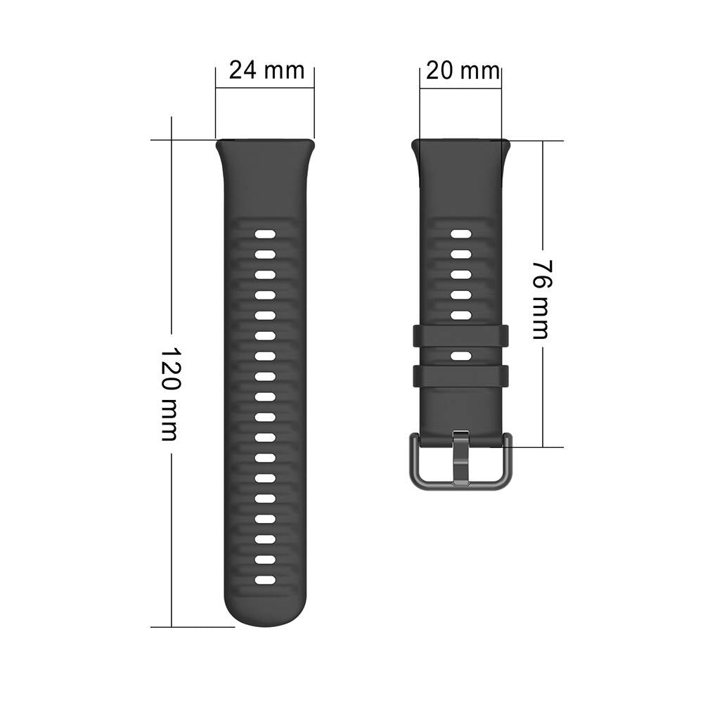 Huawei Watch Fit 3 Band Serisi Klasik Kordon Silikon Strap Kayış Lacivert