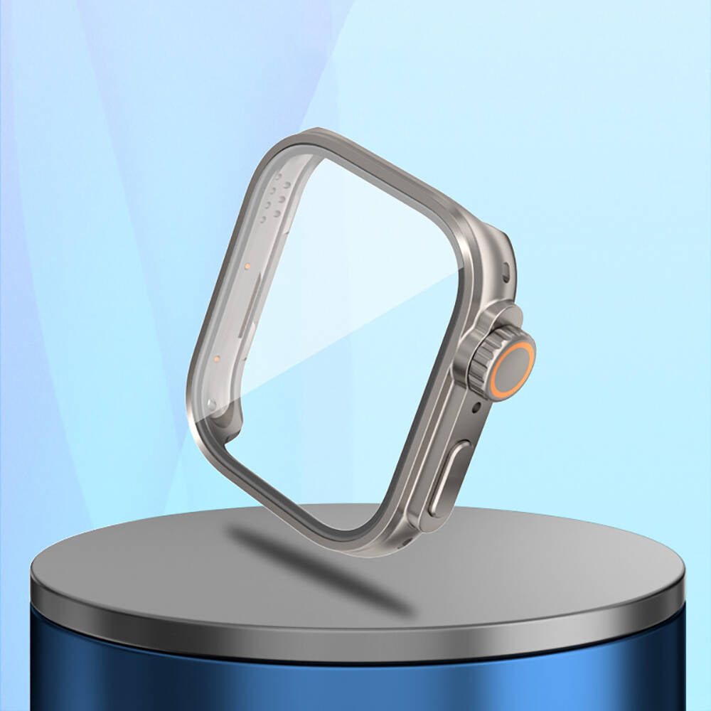 Huawei Watch Fit 3 to Apple Watch Ultra 49mm Kasa Dönüştürücü ve Ekran Koruyucu Zore Watch Gard 33 Siyah