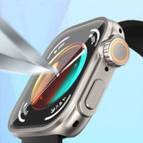 Huawei Watch Fit 3 to Apple Watch Ultra 49mm Kasa Dönüştürücü ve Ekran Koruyucu Zore Watch Gard 33 Lacivert