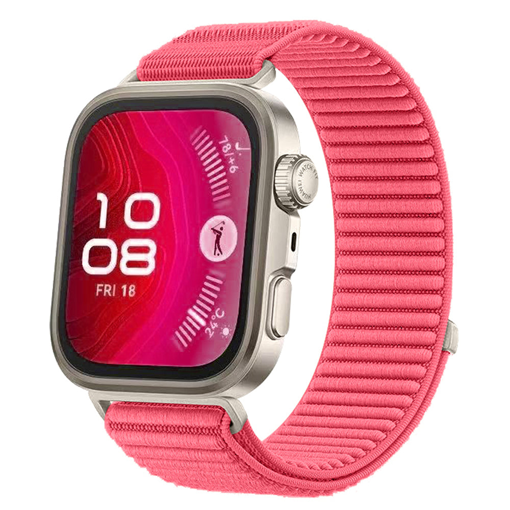 Huawei Watch Fit 4 Pro Zore KRD-144 Hasır Kordon Lila