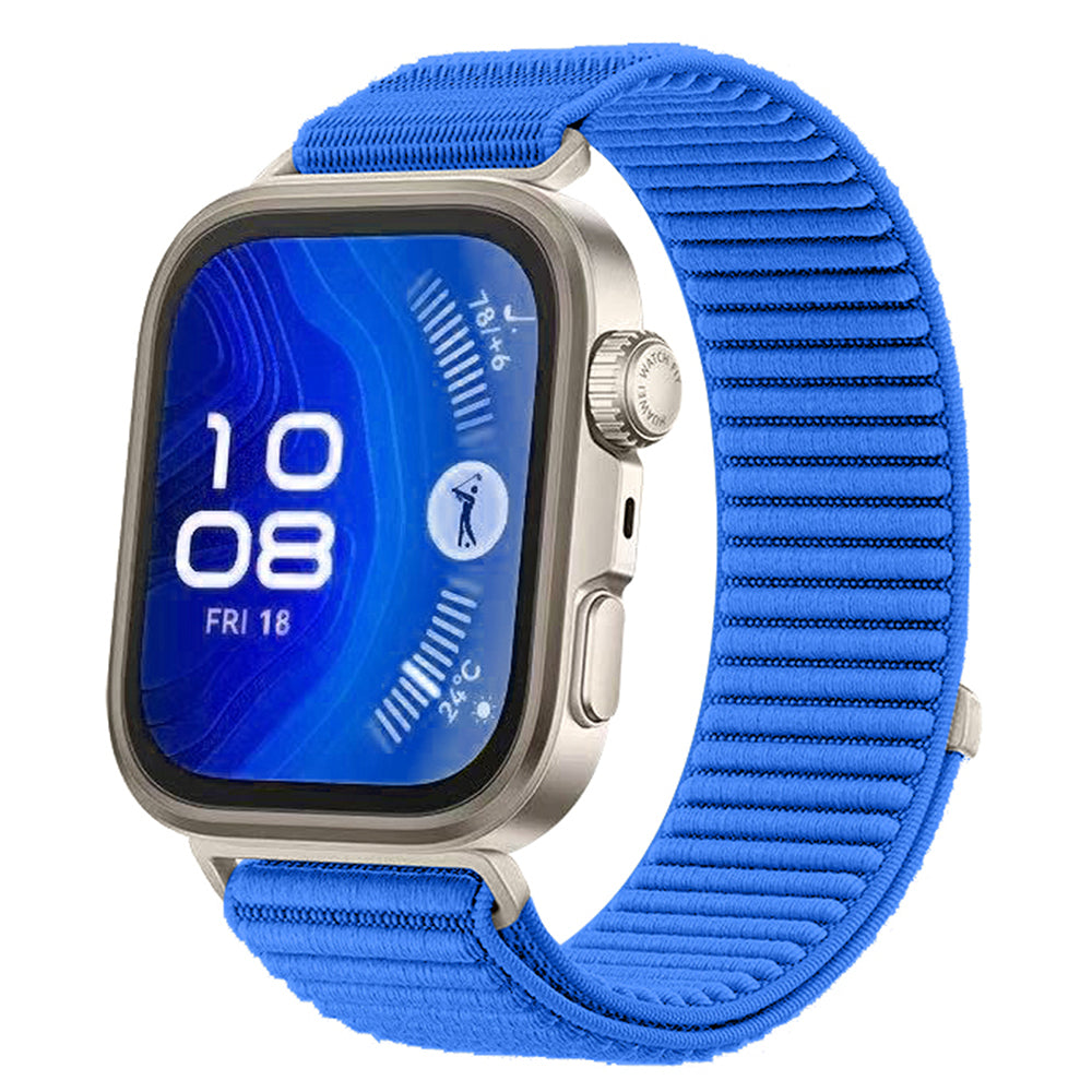 Huawei Watch Fit 4 Zore KRD-144 Hasır Kordon Lacivert