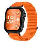 Huawei Watch Fit 4 Zore KRD-144 Hasır Kordon Turuncu