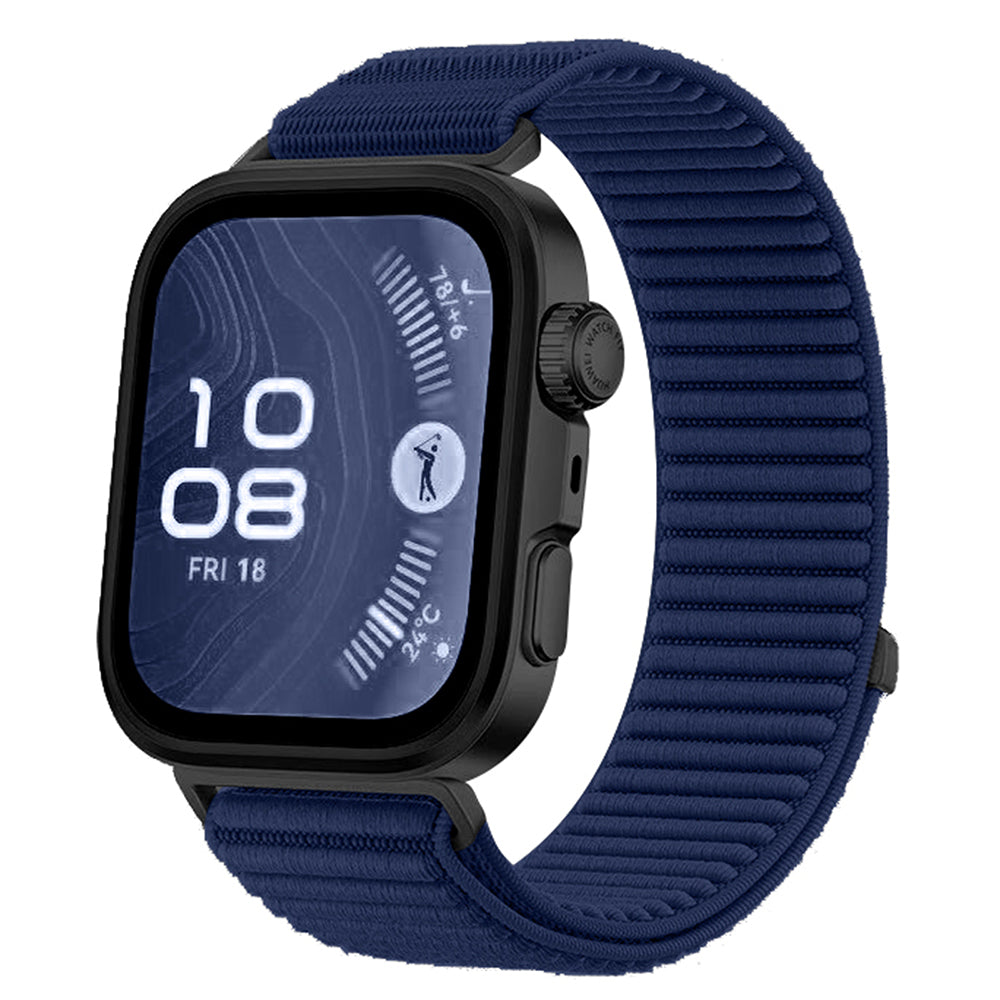 Huawei Watch Fit 4 Zore KRD-144 Hasır Kordon Lacivert
