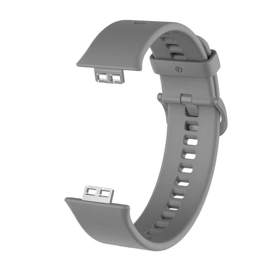 Huawei Watch Fit KRD-43 Silikon Kordon Gri