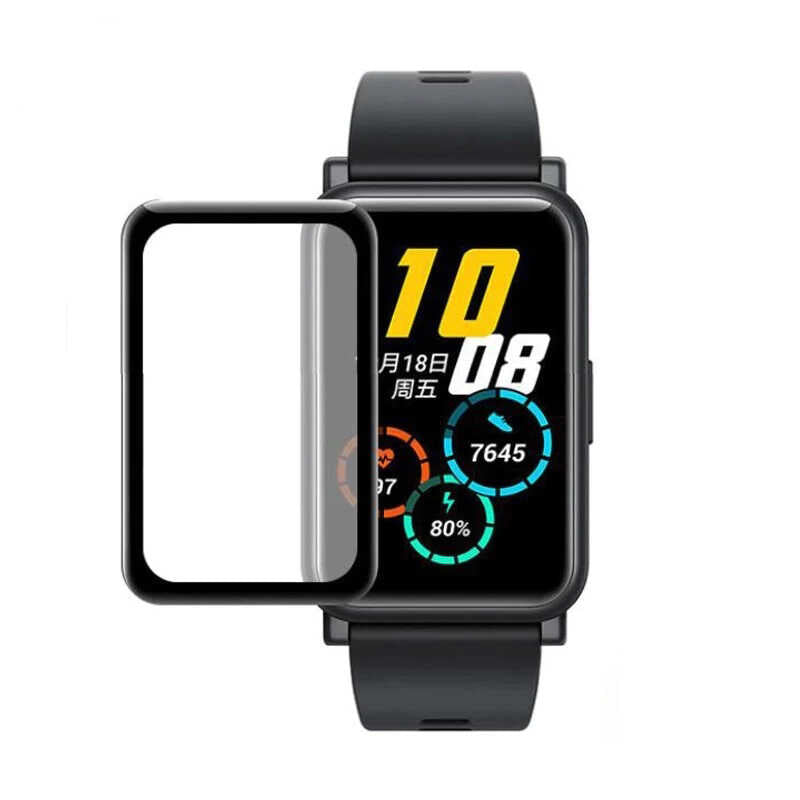 Huawei Watch Fit Zore PMMA Pet Saat Ekran Koruyucu Siyah