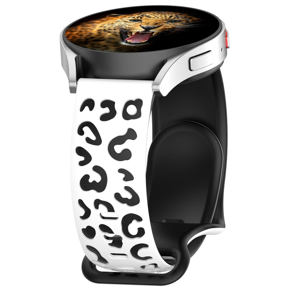 Huawei Watch GT 3 42mm Zore KRD-140 20mm Silikon Kordon Strap Kayış Beyaz-Siyah