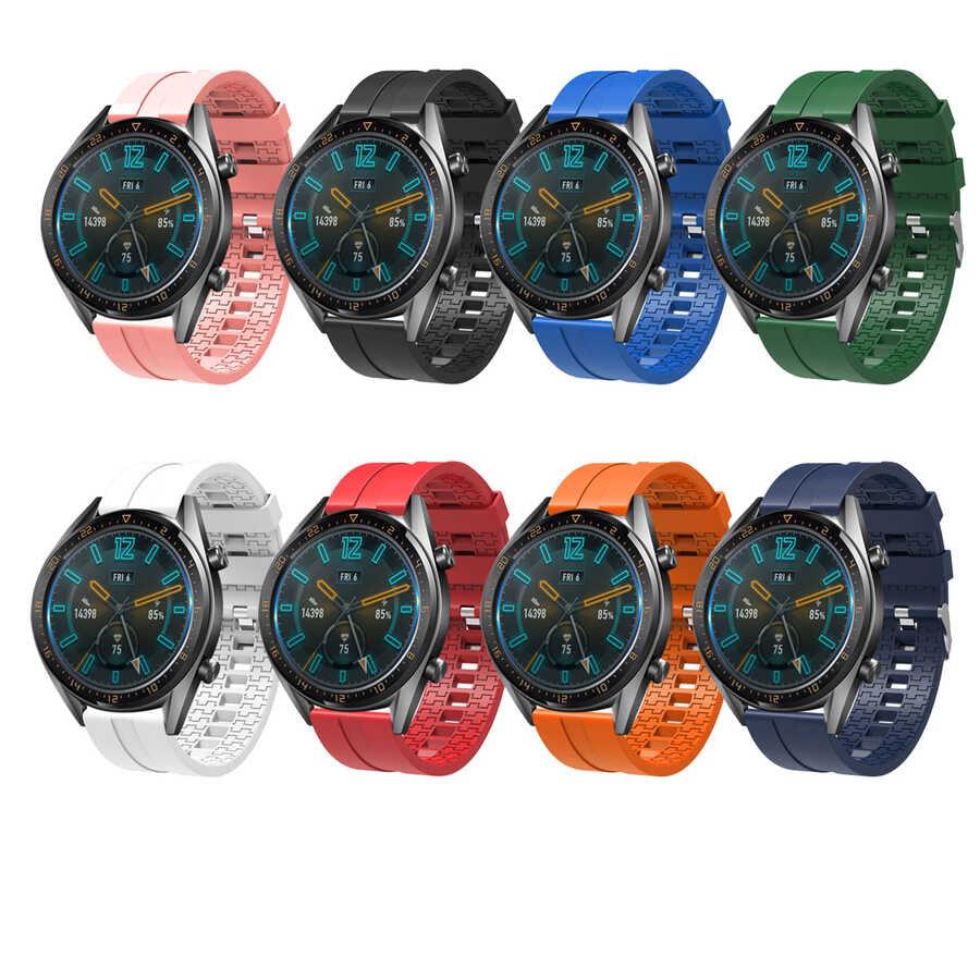 Huawei Watch GT 3 46mm KRD-23 Silikon Kordon Turuncu