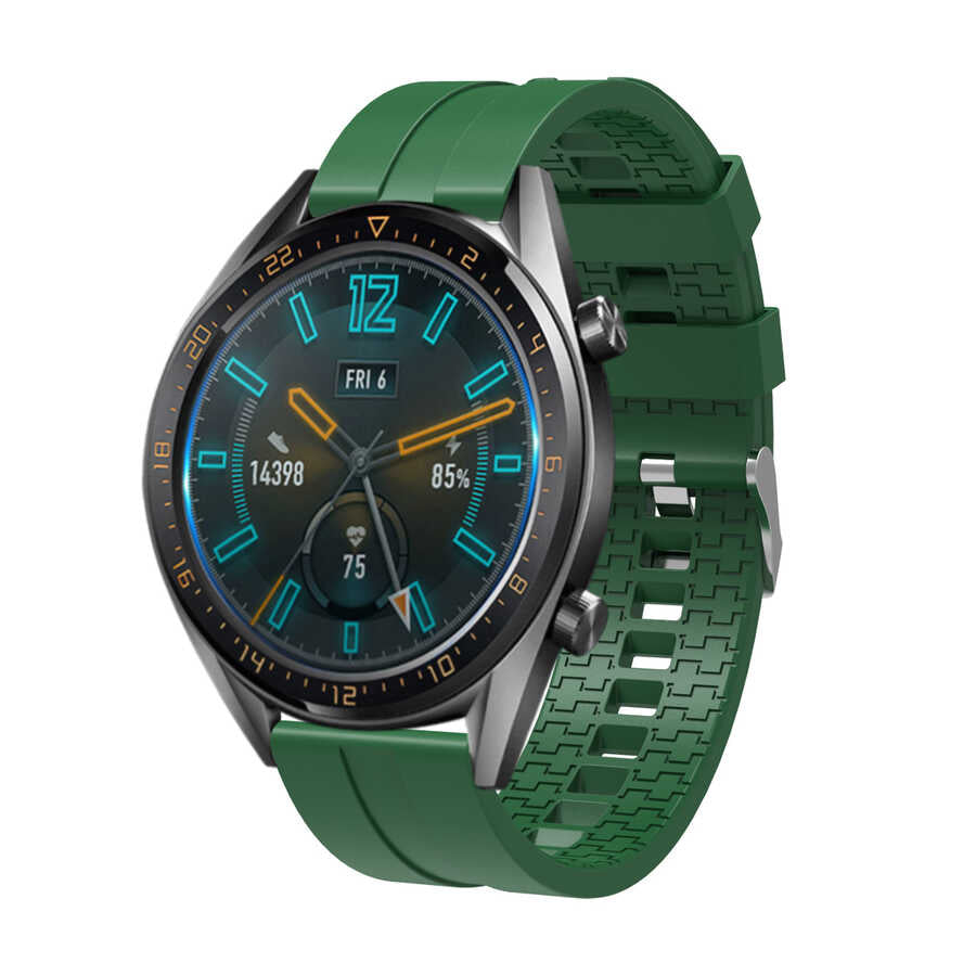 Huawei Watch GT 3 46mm KRD-23 Silikon Kordon Yeşil