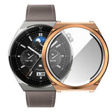 Huawei Watch GT 3 Pro 46mm Zore Watch Gard 02 Koruyucu Silikon Gümüş