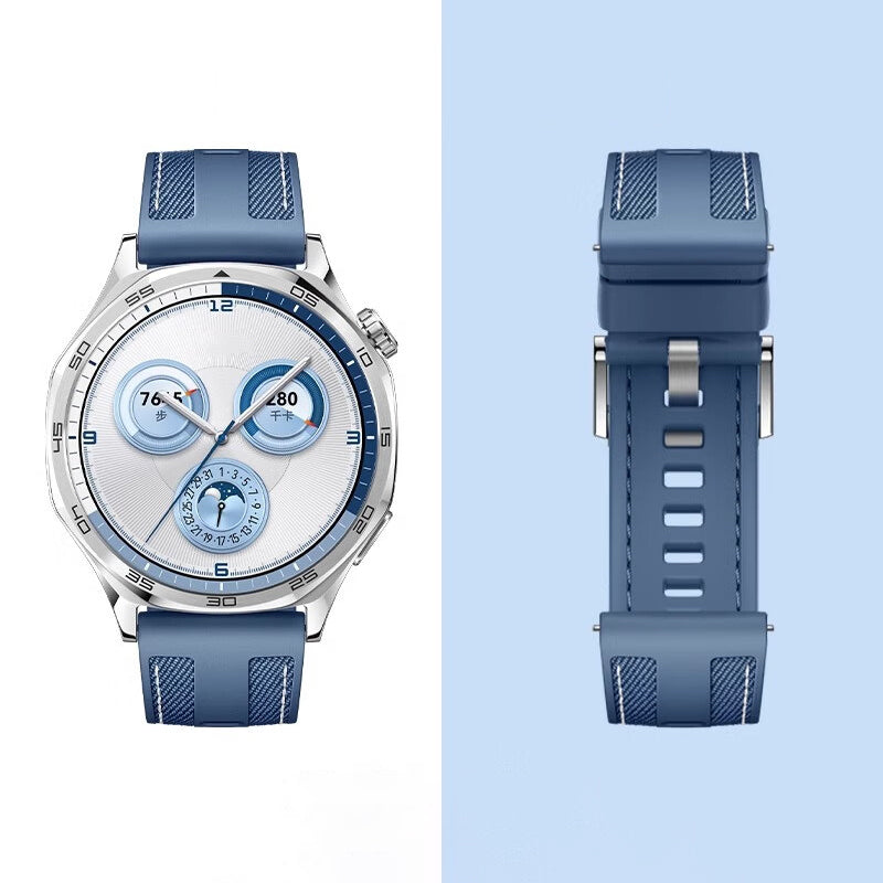 Huawei Watch GT 5 Zore KRD-128 Silikon Kordon Gri