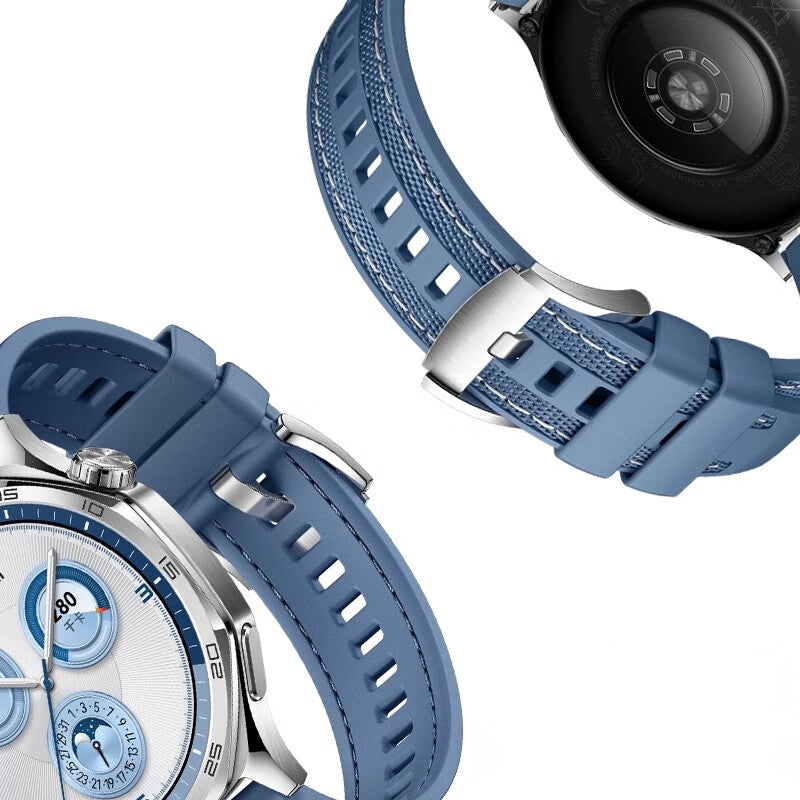 Huawei Watch GT 5 Zore KRD-128 Silikon Kordon Siyah