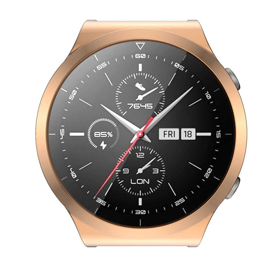 Huawei Watch GT2 Pro Zore Watch Gard 02 Ekran Koruyucu Gold
