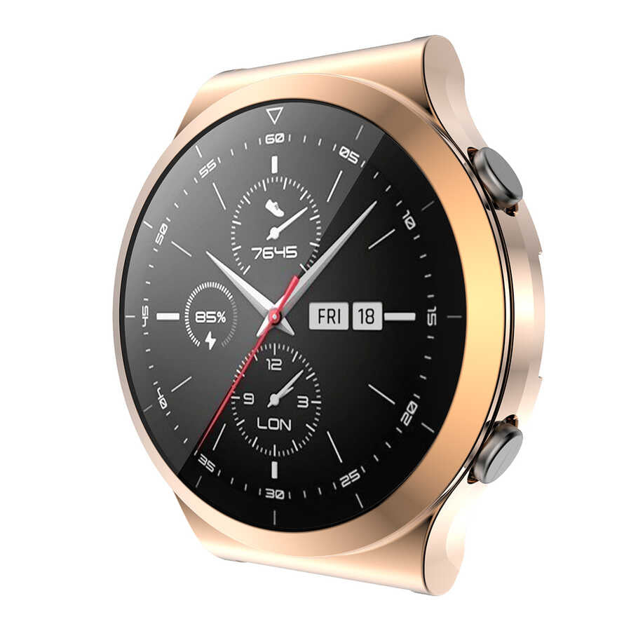 Huawei Watch GT2 Pro Zore Watch Gard 02 Ekran Koruyucu Gold