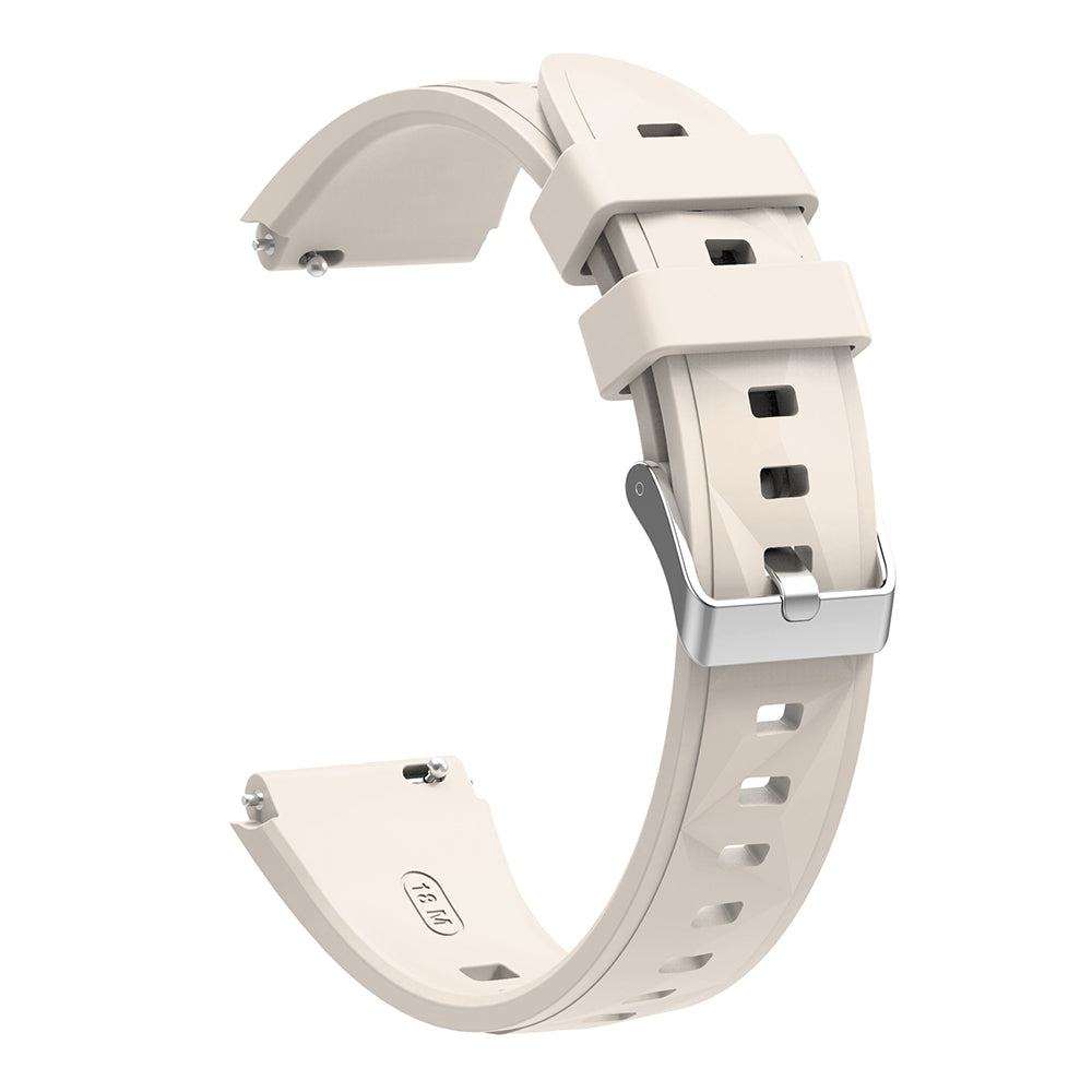 Huawei Watch GT5 41mm Zore KRD-129 Silikon Kordon Strap Kayış Starlight