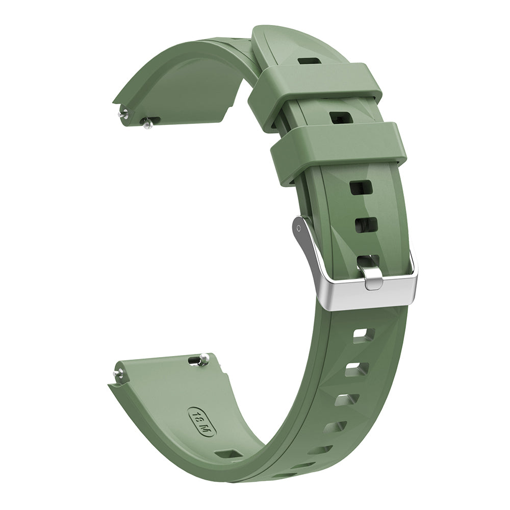 Huawei Watch GT5 41mm Zore KRD-129 Silikon Kordon Strap Kayış Yeşil