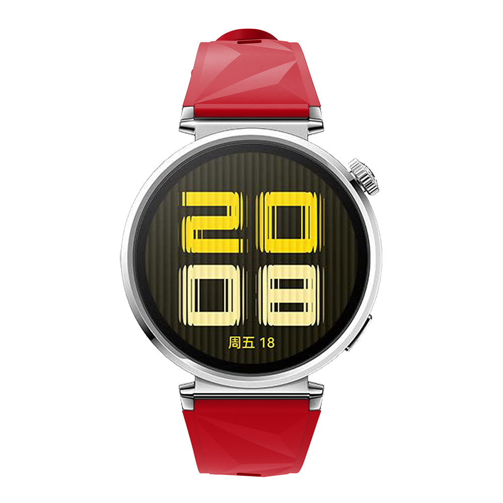 Huawei Watch GT5 41mm Zore KRD-129 Silikon Kordon Strap Kayış Buz Mavisi