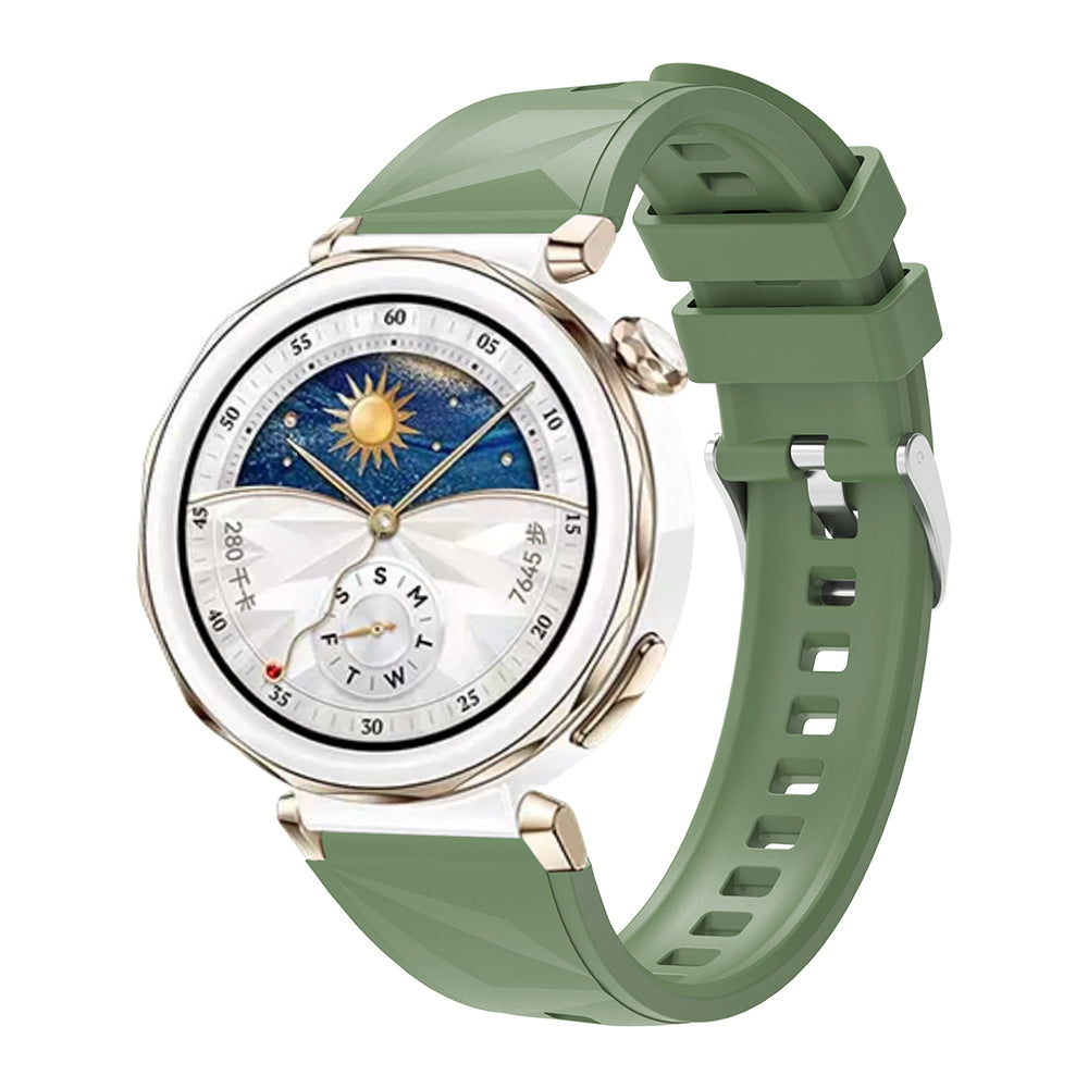 Huawei Watch GT5 Pro 42mm Zore KRD-129 Silikon Kordon Strap Kayış Starlight