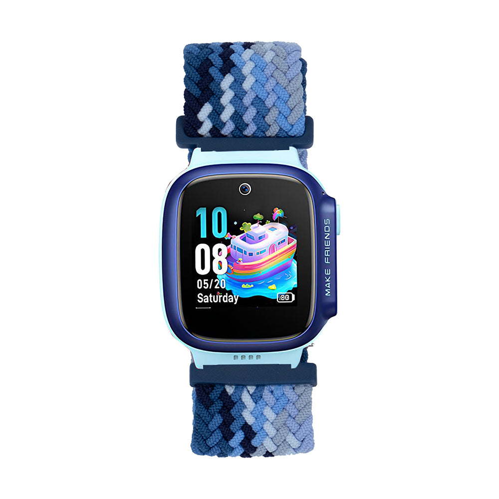 Huawei Watch GT5 Pro 42mm Zore KRD-139 Çocuklara Özel Örgü Kordon Lacivert