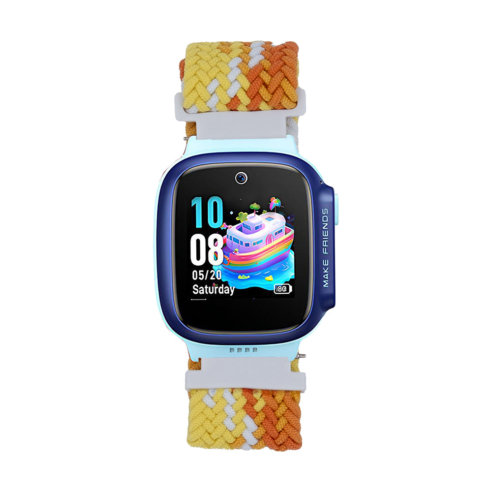Huawei Watch GT5 Pro 42mm Zore KRD-139 Çocuklara Özel Örgü Kordon Sarı