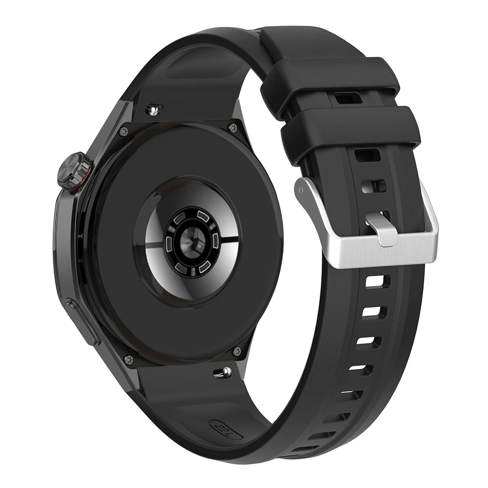 Huawei Watch GT5 Pro 46mm Zore KRD-130 Silikon Kordon Strap Kayış Gri