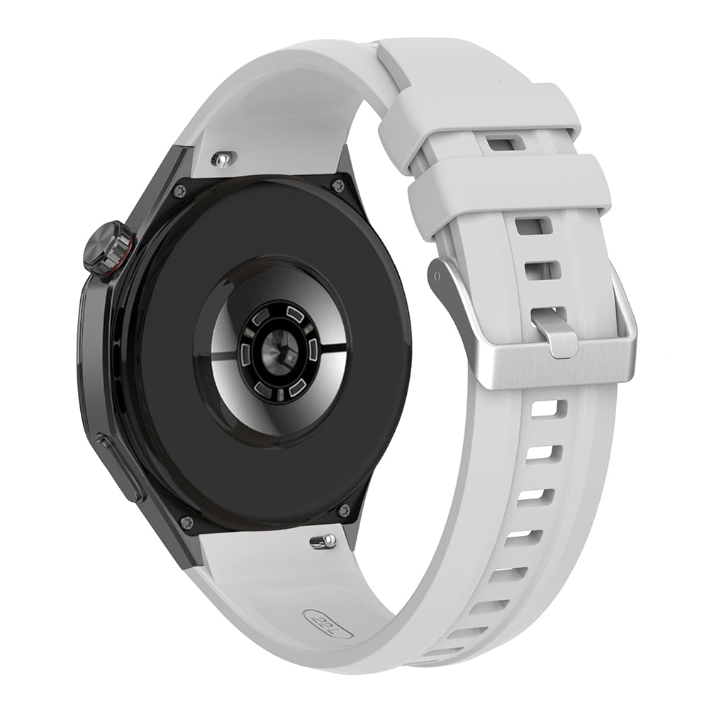 Huawei Watch GT5 Pro 46mm Zore KRD-130 Silikon Kordon Strap Kayış Gri