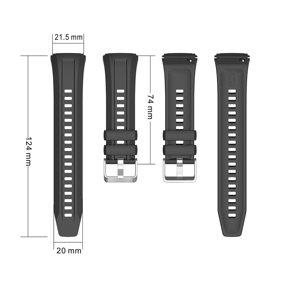 Huawei Watch GT5 Pro 46mm Zore KRD-130 Silikon Kordon Strap Kayış Yeşil