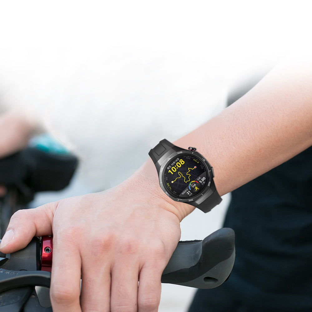 Huawei Watch GT5 Pro 46mm Zore KRD-130 Silikon Kordon Strap Kayış Siyah