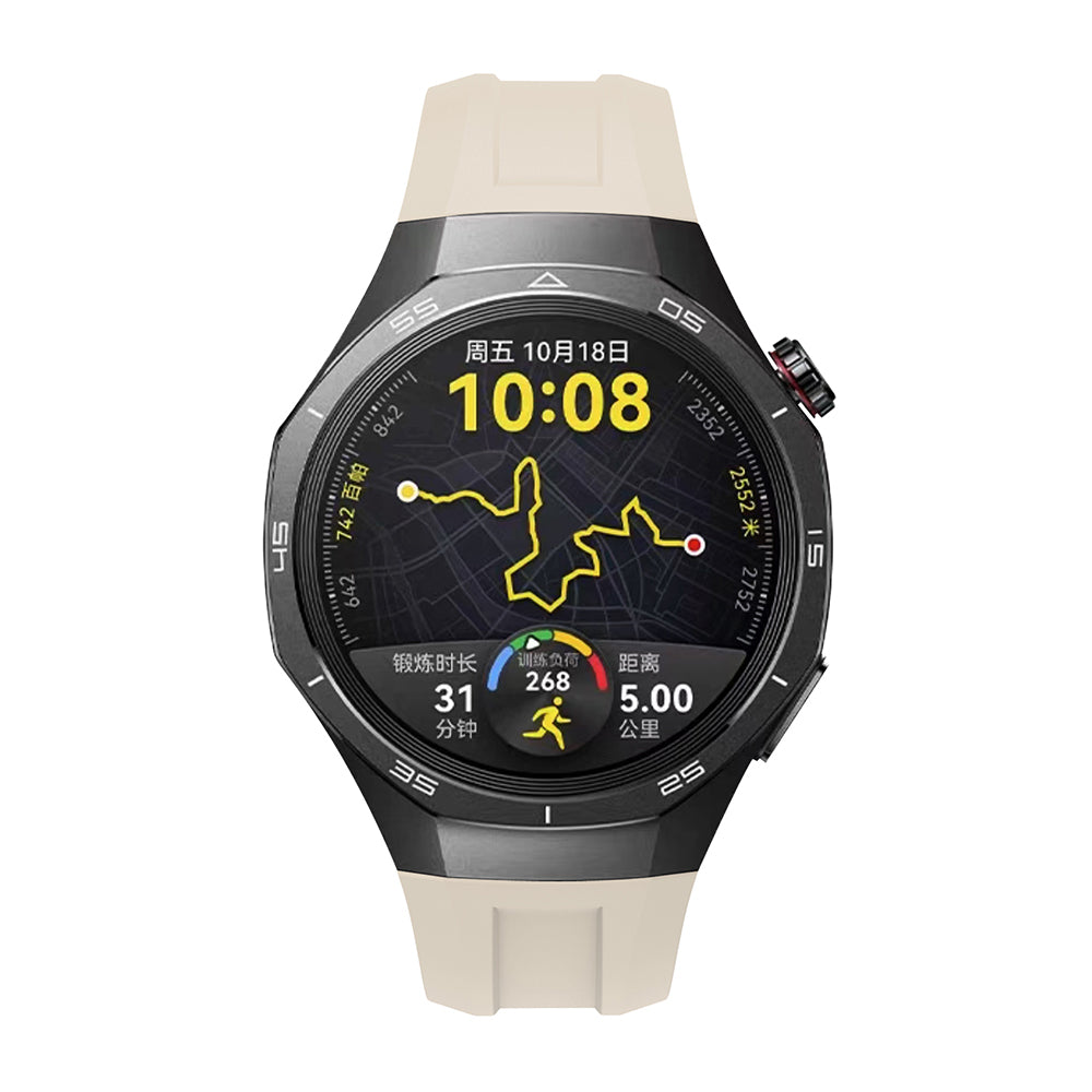 Huawei Watch GT5 Pro 46mm Zore KRD-130 Silikon Kordon Strap Kayış Gri