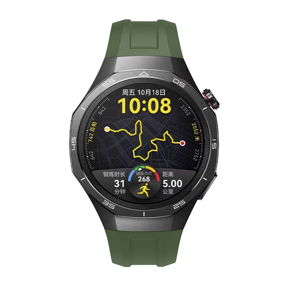 Huawei Watch GT5 Pro 46mm Zore KRD-130 Silikon Kordon Strap Kayış Turuncu