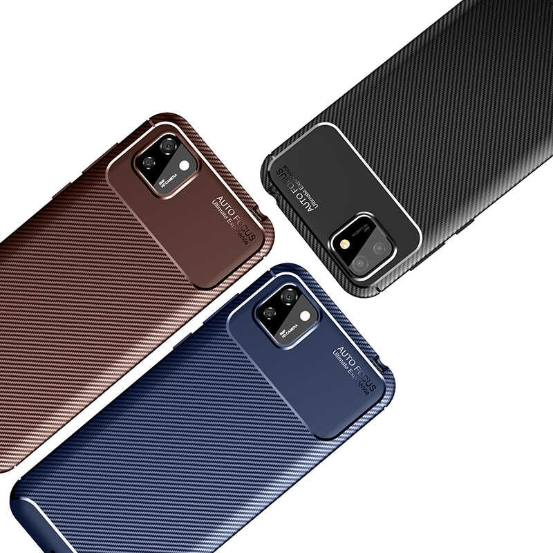 Huawei Y5P Kılıf Zore Negro Silikon Kapak Lacivert