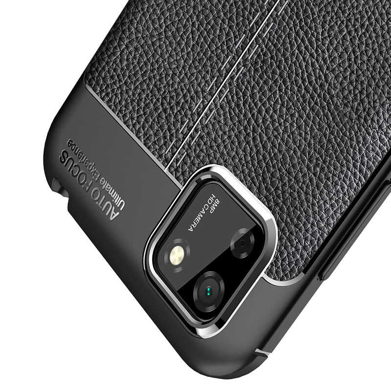 Huawei Y5P Kılıf Zore Niss Silikon Kapak Siyah