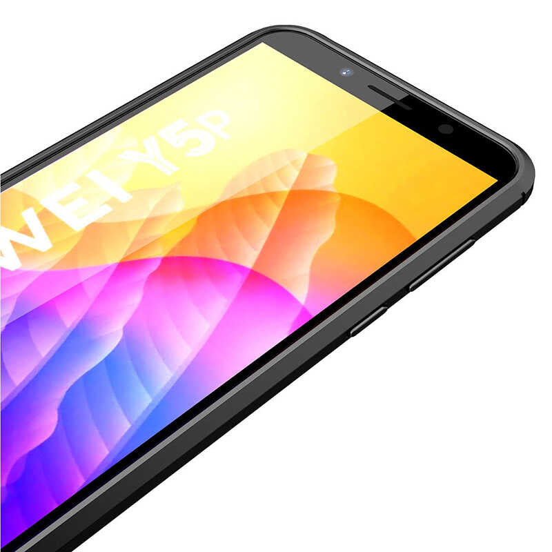 Huawei Y5P Kılıf Zore Niss Silikon Kapak Siyah