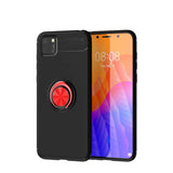 Huawei Y5P Kılıf Zore Ravel Silikon Kapak Siyah-Kırmızı
