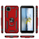 Huawei Y5P Kılıf Zore Vega Kapak Kırmızı