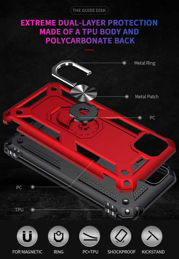 Huawei Y5P Kılıf Zore Vega Kapak Mavi