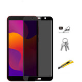 Huawei Y5P Zore New 5D Privacy Temperli Ekran Koruyucu Siyah