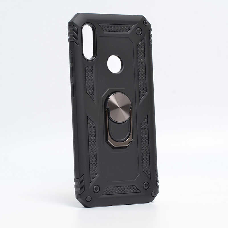 Huawei Y6 2019 Kılıf Zore Vega Kapak Siyah