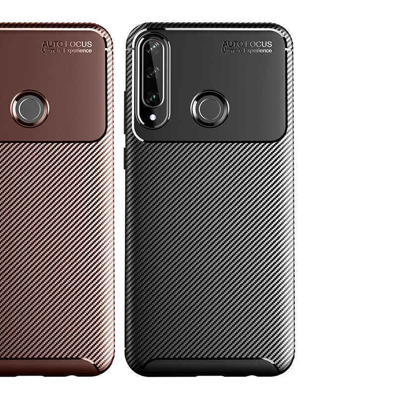 Huawei Y6P Kılıf Zore Negro Silikon Kapak Kahverengi