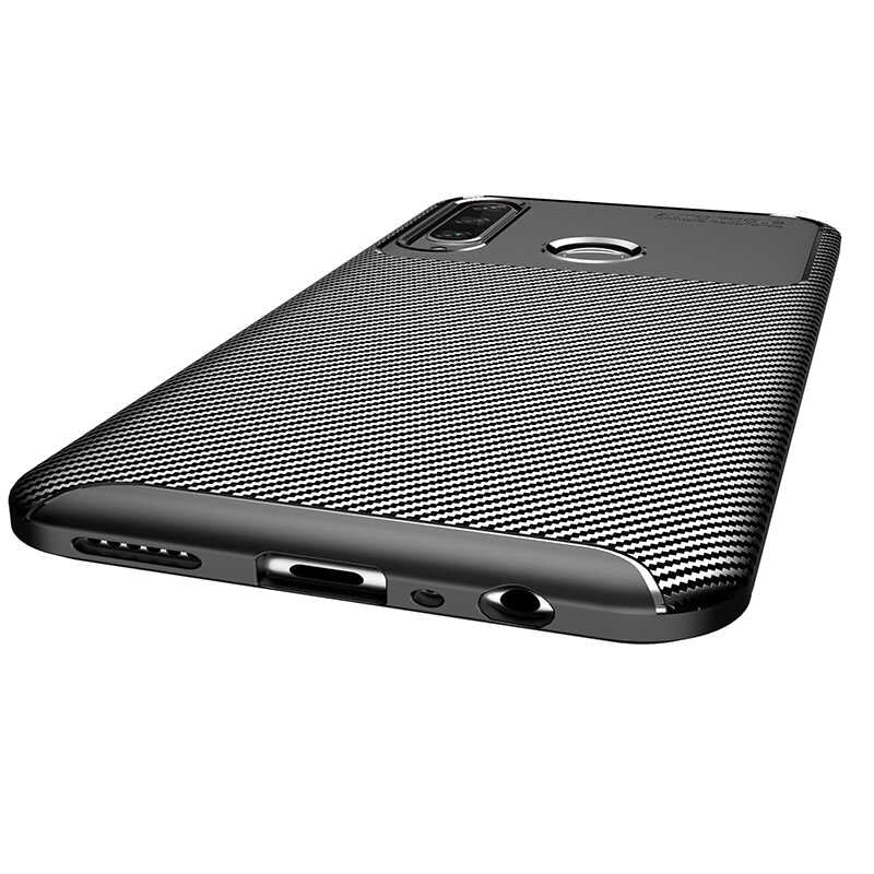 Huawei Y6P Kılıf Zore Negro Silikon Kapak Kahverengi