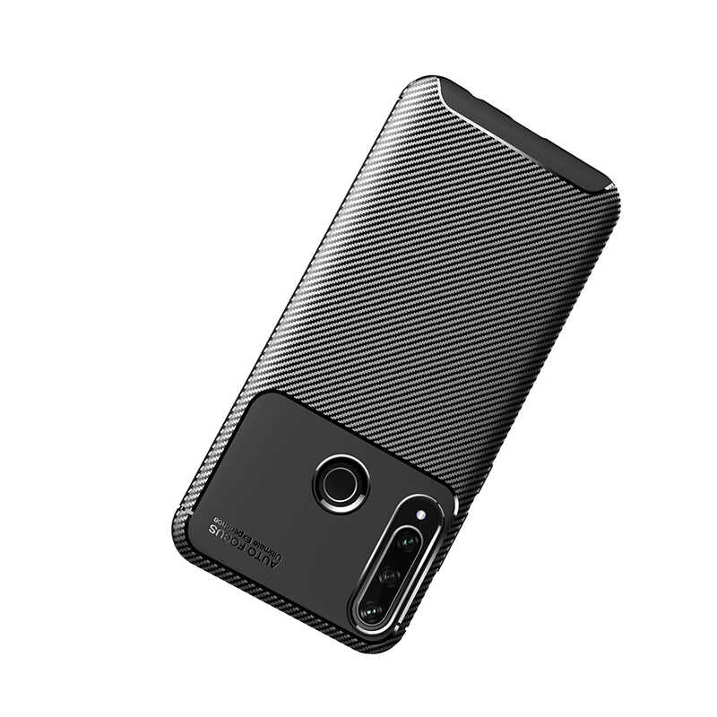 Huawei Y6P Kılıf Zore Negro Silikon Kapak Kahverengi
