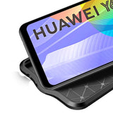 Huawei Y6P Kılıf Zore Niss Silikon Kapak Siyah